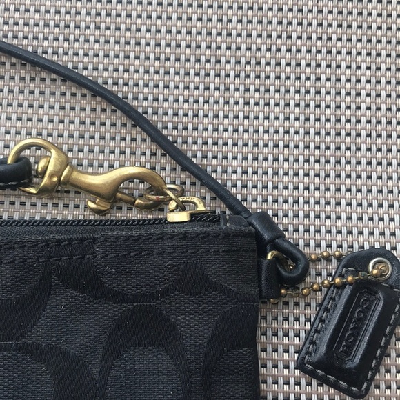 Black Coach Wristlet - Picture 6 of 6